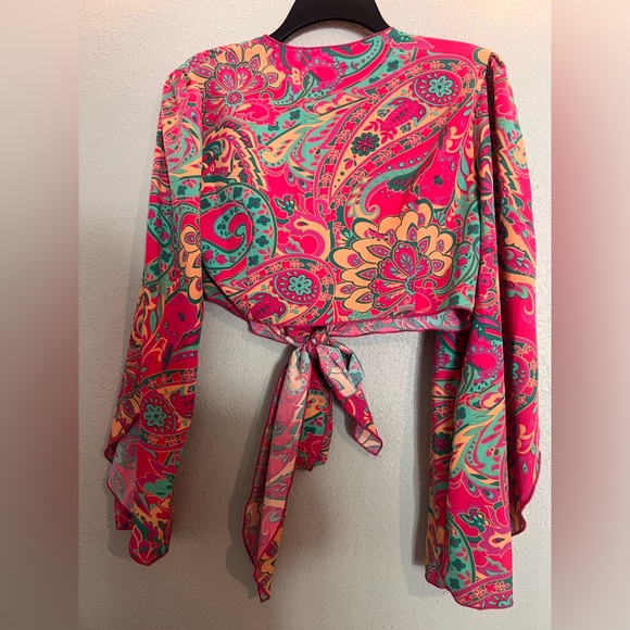 Retro Tie-Front Shrug - Picture 2 of 4